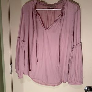 Light pink Loft blouse